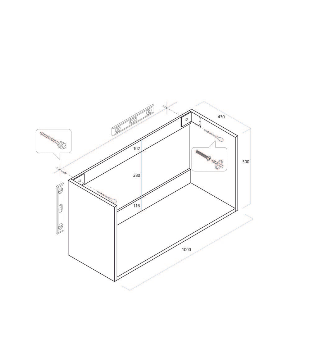Composizione 4 pezzi FLAM sherwood 100 cm