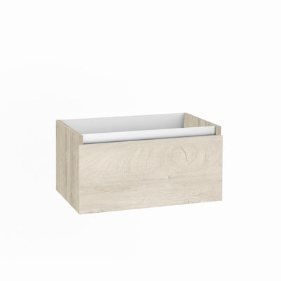 PERTH alaska oak 1 drawer washbasin base unit 70 cm