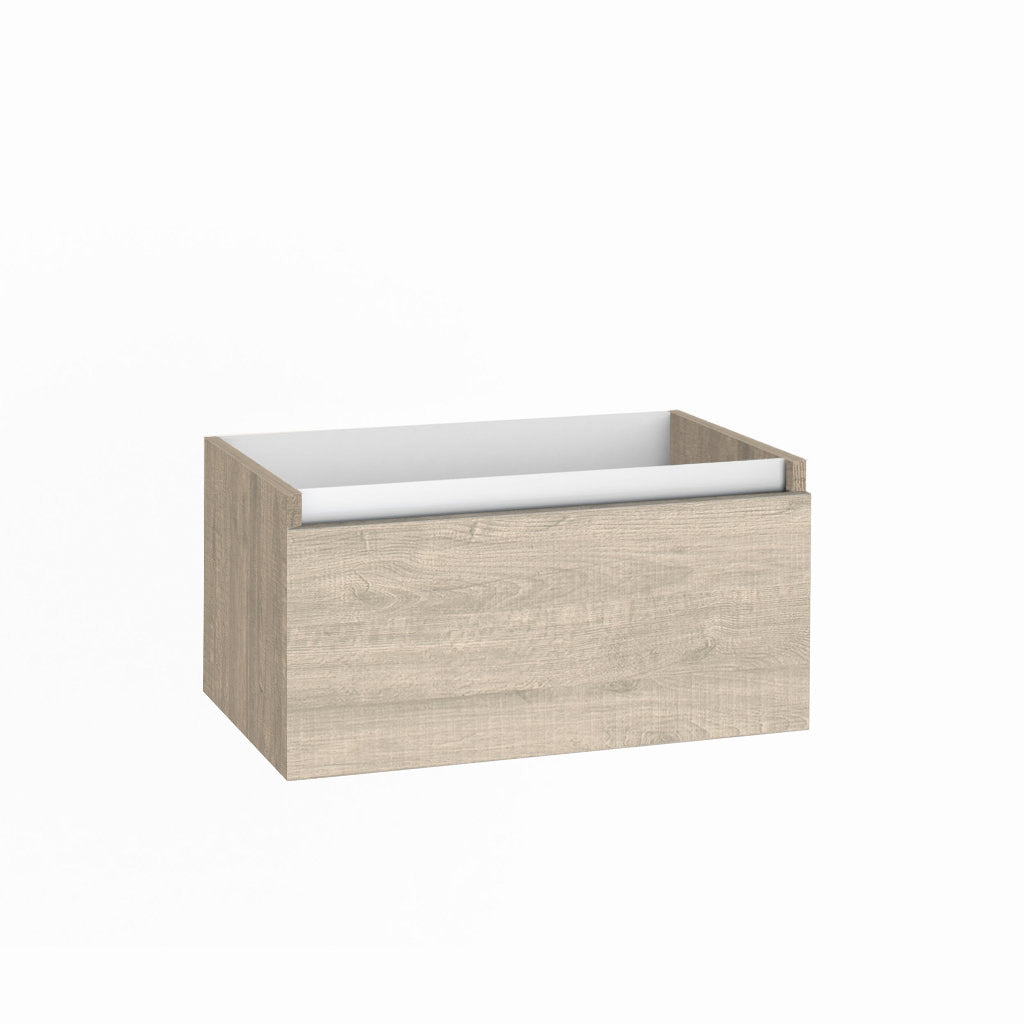 PERTH natural sherwood 1 drawer washbasin base unit 70 cm