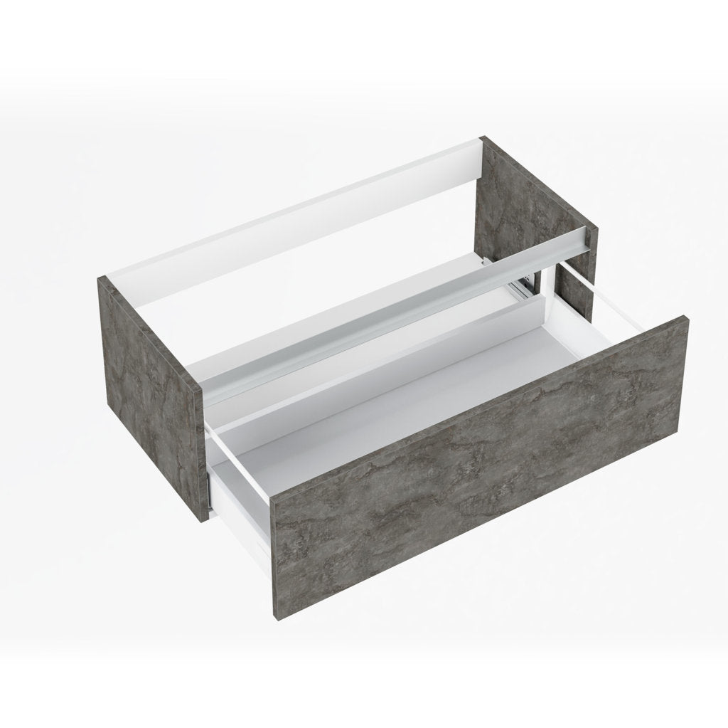 Washbasin unit 1 drawer PERTH oxide 100 cm
