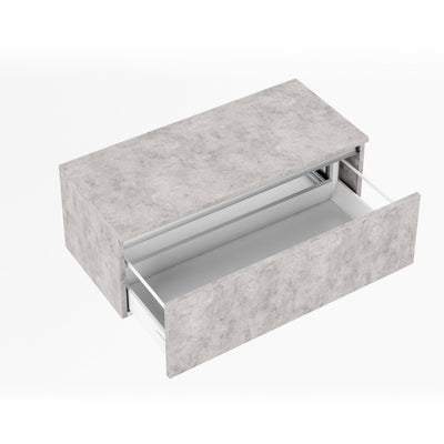 Base unit with top 1 drawer PERTH concrete 100 cm