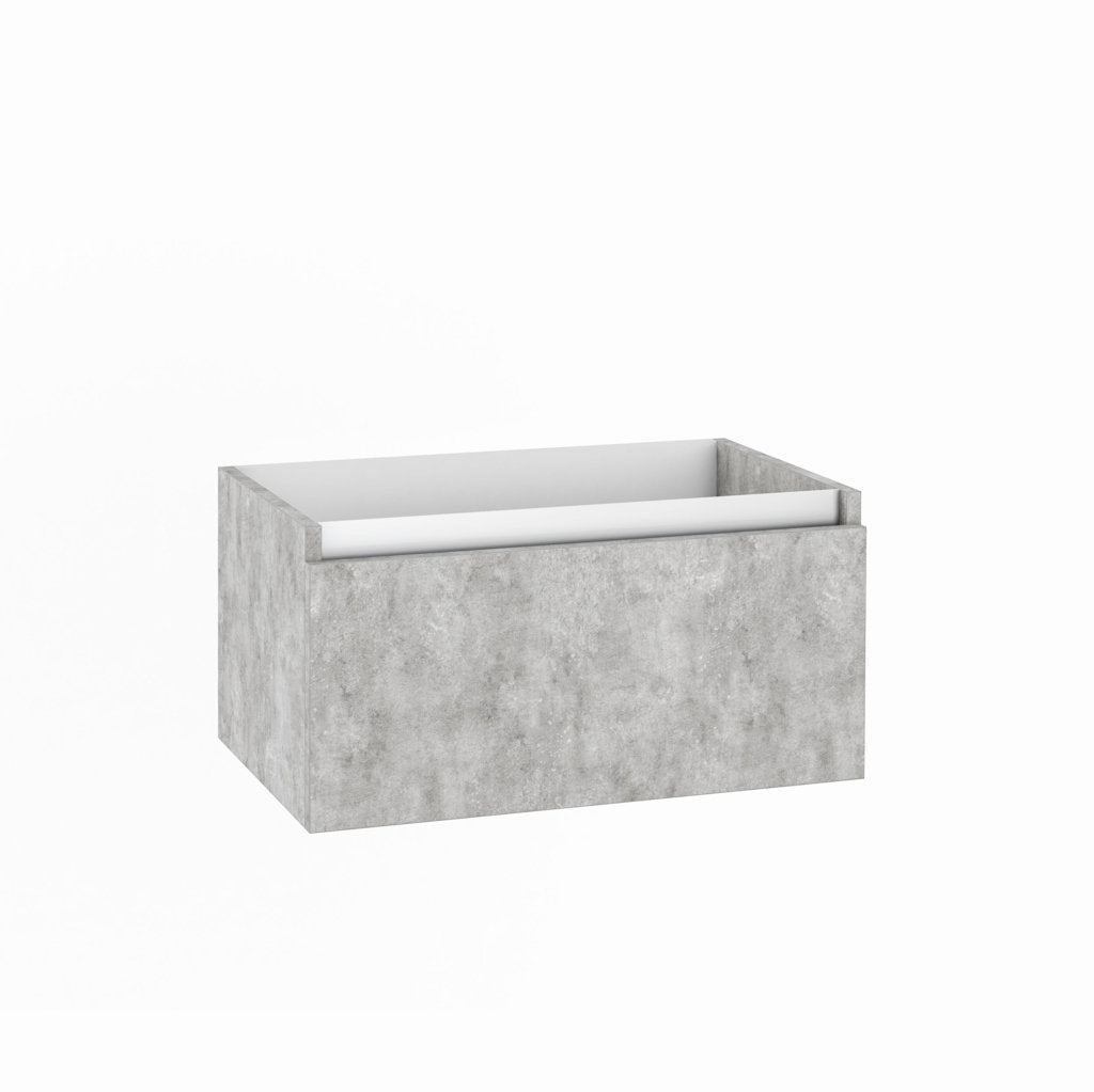 PERTH Waschbeckenunterbau aus Zement mit 1 Schublade, 70 cm