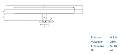 Composizione 6 pezzi PERTH bianco 100 cm