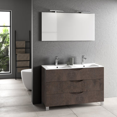 Brown OSLO 4-piece double bathtub composition