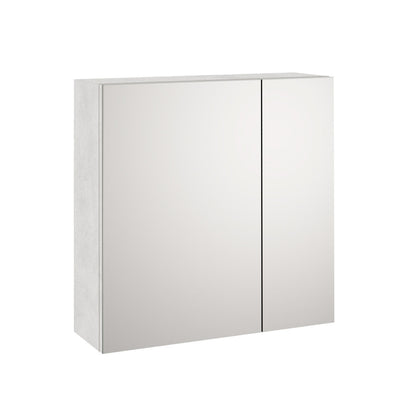 OSLO-S Stone White 2-Door Cabinet Mirror
