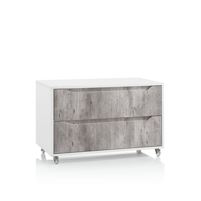 BELSK chest of drawers concrete