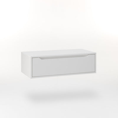 Wall-hung base unit 1 drawer BELSK matt white 90 cm
