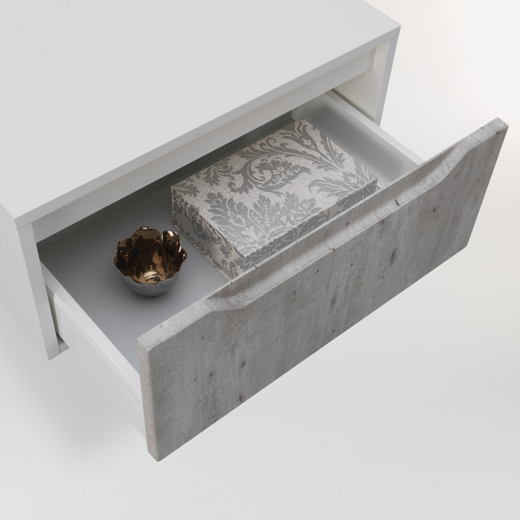 Suspended base unit 1 drawer BELSK concrete 120 cm