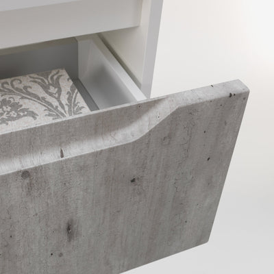 Suspended base unit 1 drawer BELSK concrete 120 cm
