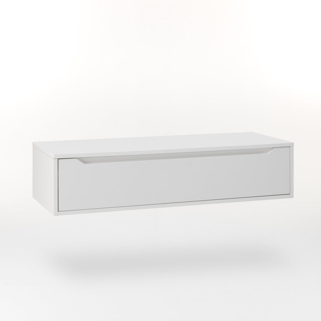 Wall-hung base unit 1 drawer BELSK matt white 120 cm