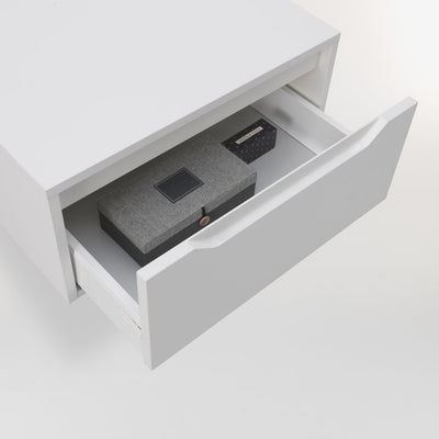 Wall-hung base unit 1 drawer BELSK matt white 120 cm