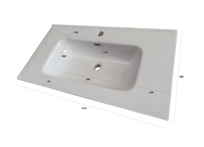 Composizione 4 pezzi AGO bianco opaco 120 cm