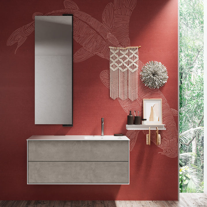Right bathtub composition AGO 3 pieces havana 120cm