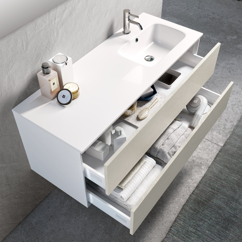Right bathtub composition AGO 3 pieces havana 120cm