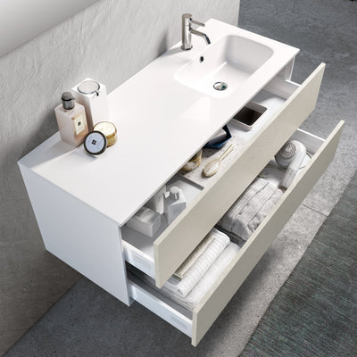 Composizione vasca DX 3 pezzi AGO avana 120cm