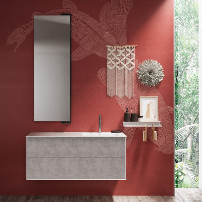 Composizione 3 pezzi AGO cemento 120cm