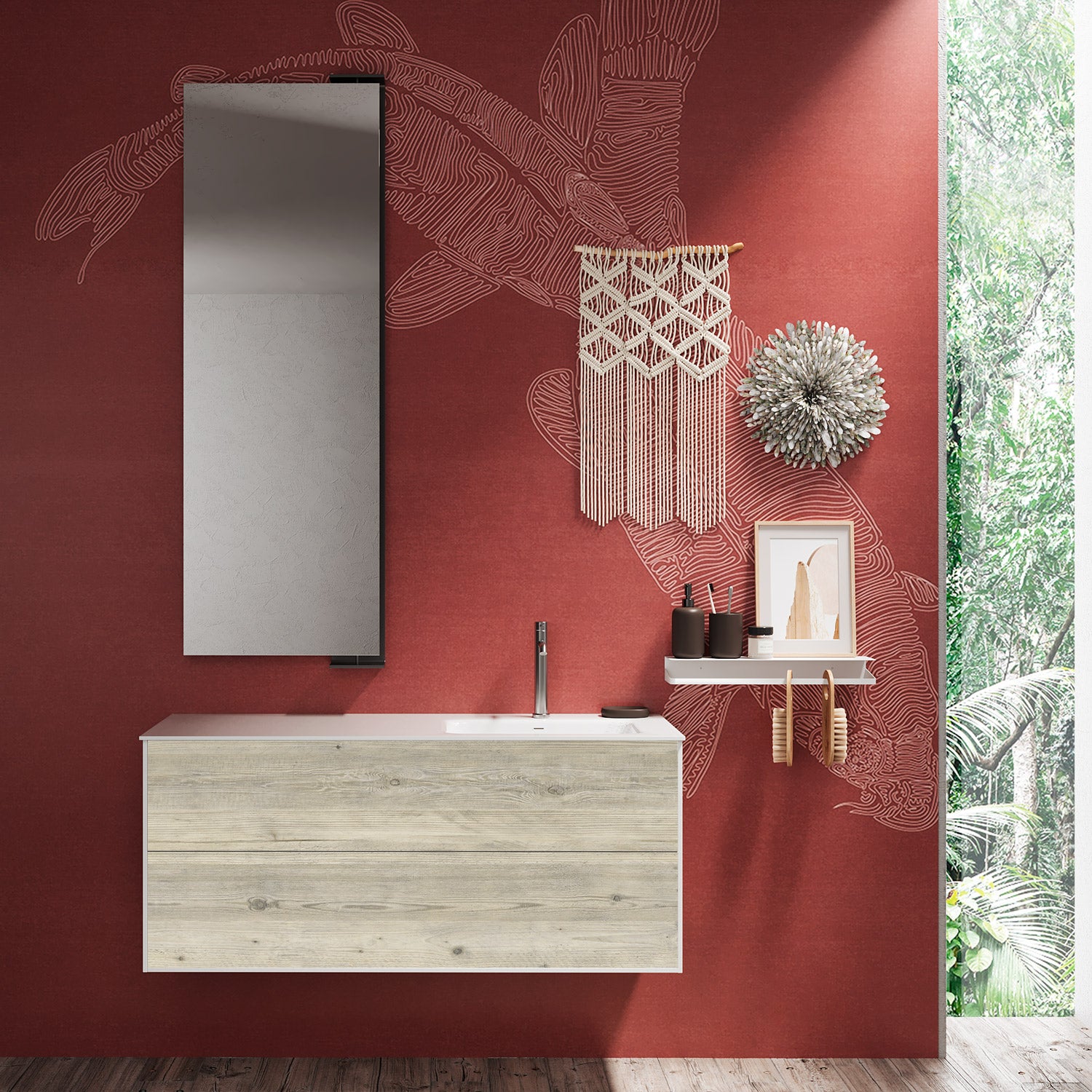 Composizione 3 pezzi AGO pino artico 120cm