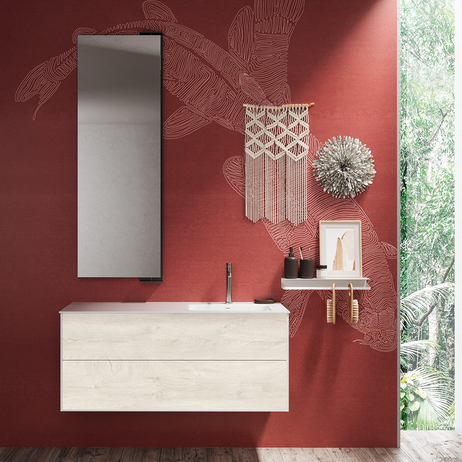 Composizione 3 pezzi AGO rovere alaska 120cm