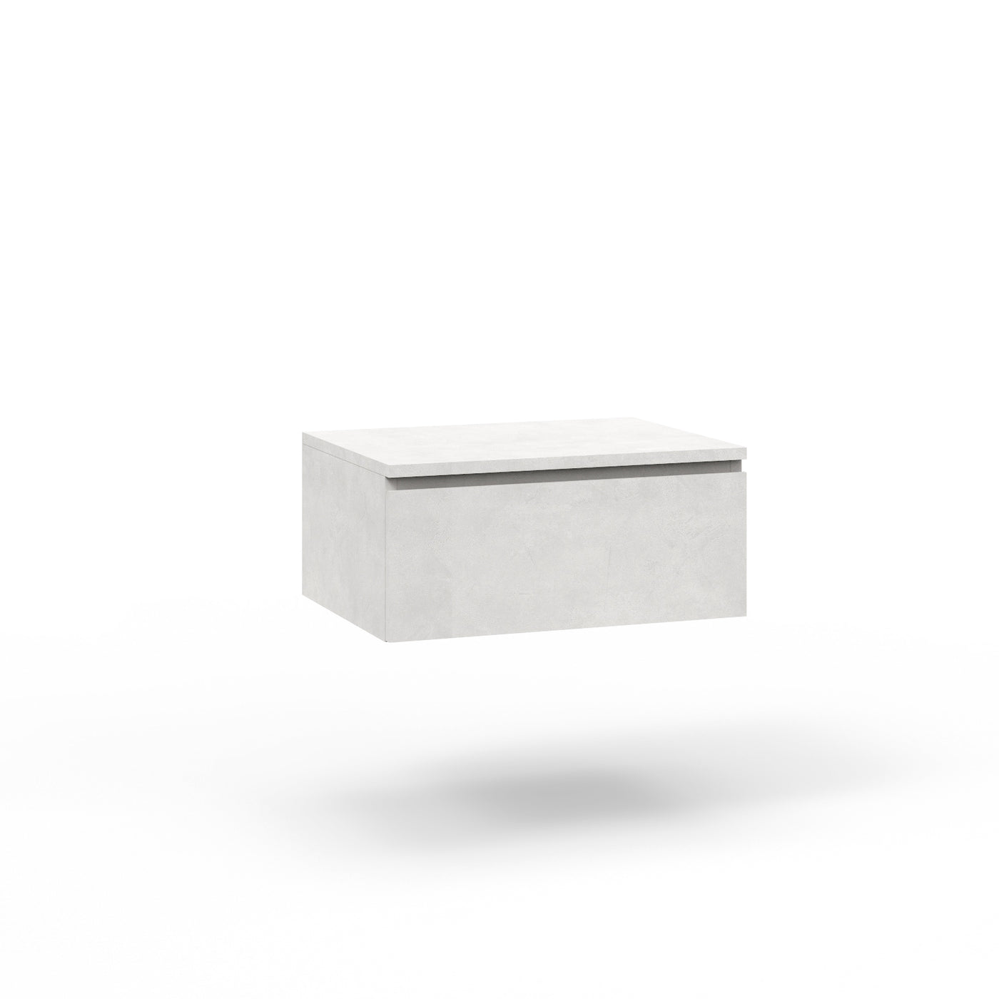 Base with 1 stone white YOKA drawer top 60 cm