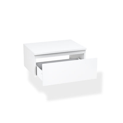 Matt white YOKA base with top 1 drawer 60 cm