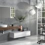 Composizione 5 pezzi YOKA rovere noce/bianco