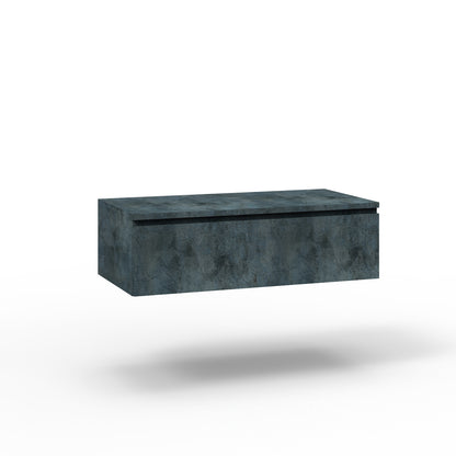 Base con top 1 cassetto YOKA blu pietra
