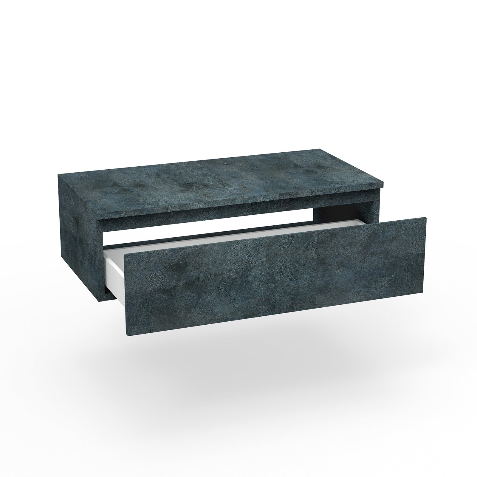 Base con top 1 cassetto YOKA blu pietra