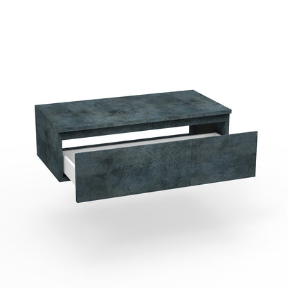 Base con top 1 cassetto YOKA blu pietra