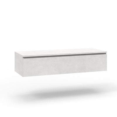 Base with 1 stone white YOKA drawer top 120 cm