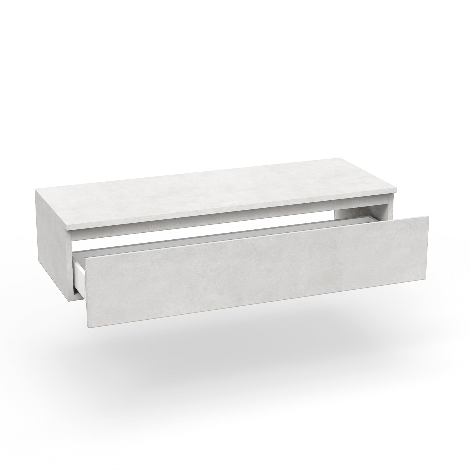 Base con top 1 cassetto YOKA bianco pietra 120 cm