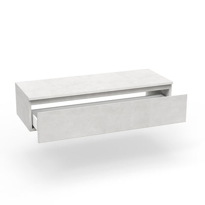 Base con top 1 cassetto YOKA bianco pietra 120 cm