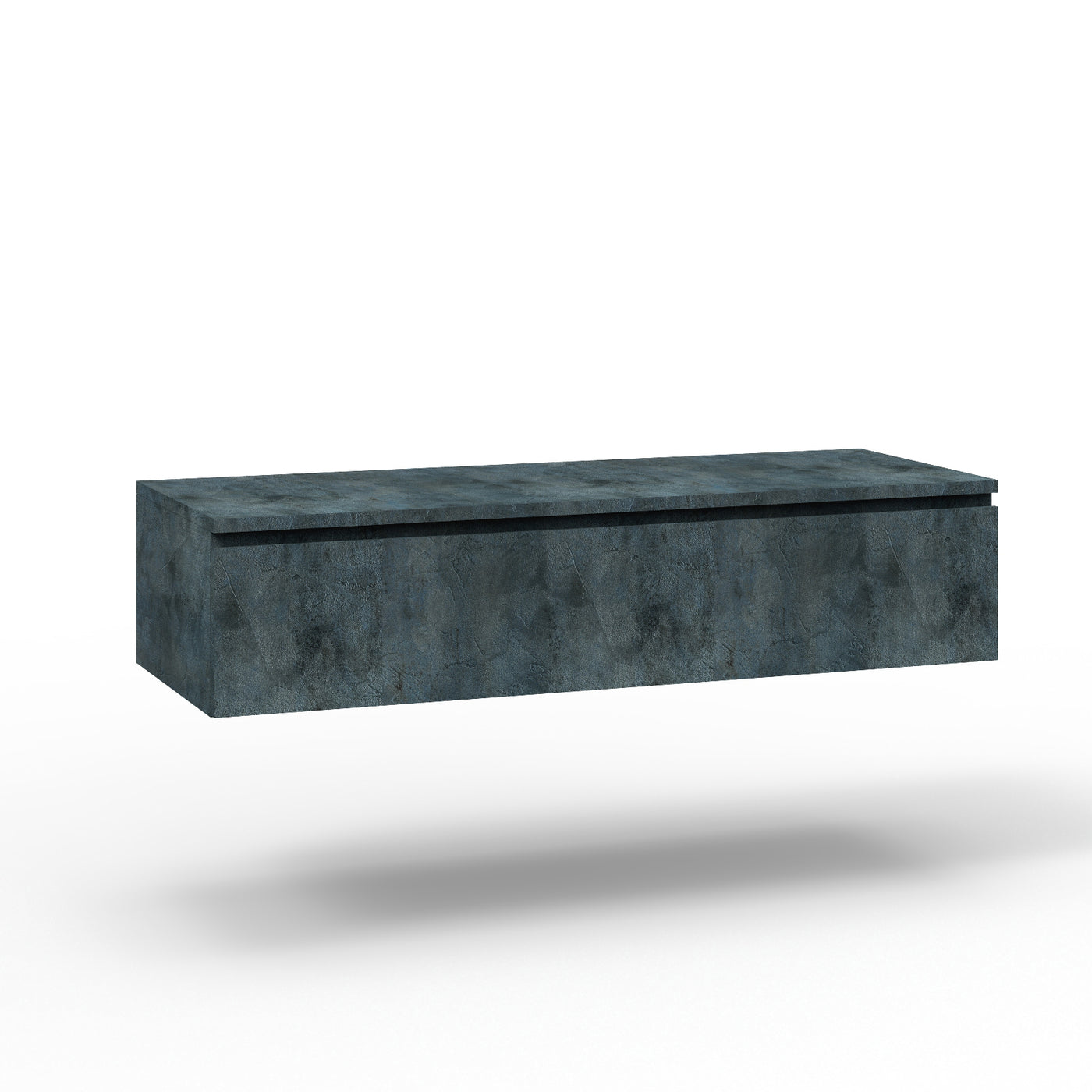 Base con top 1 cassetto YOKA blu pietra 120 cm