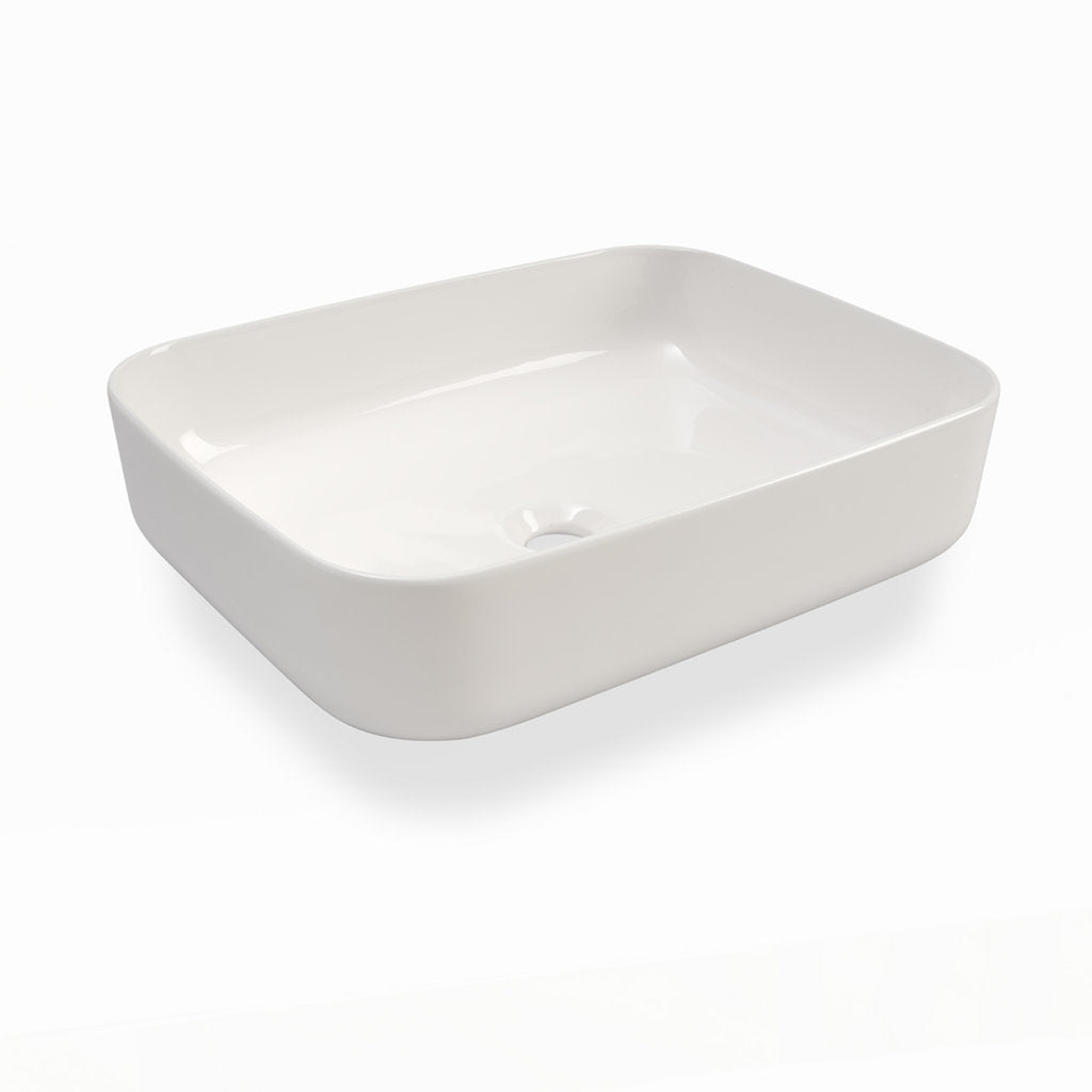 YOKA white 8-piece double washbasin composition