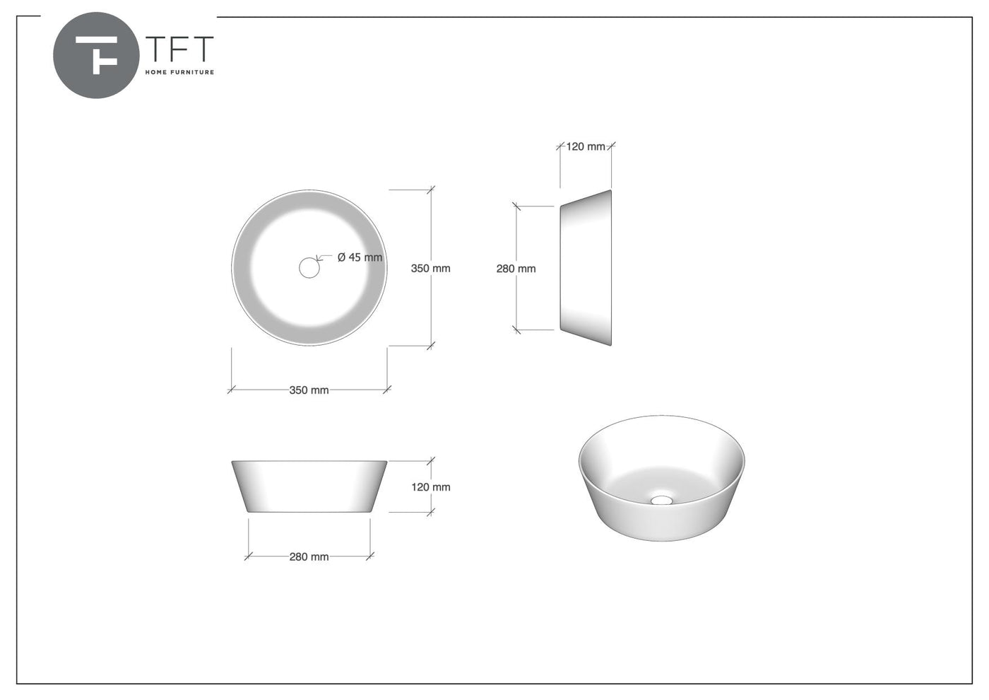 Double washbasin composition 9 pieces YOKA Havana