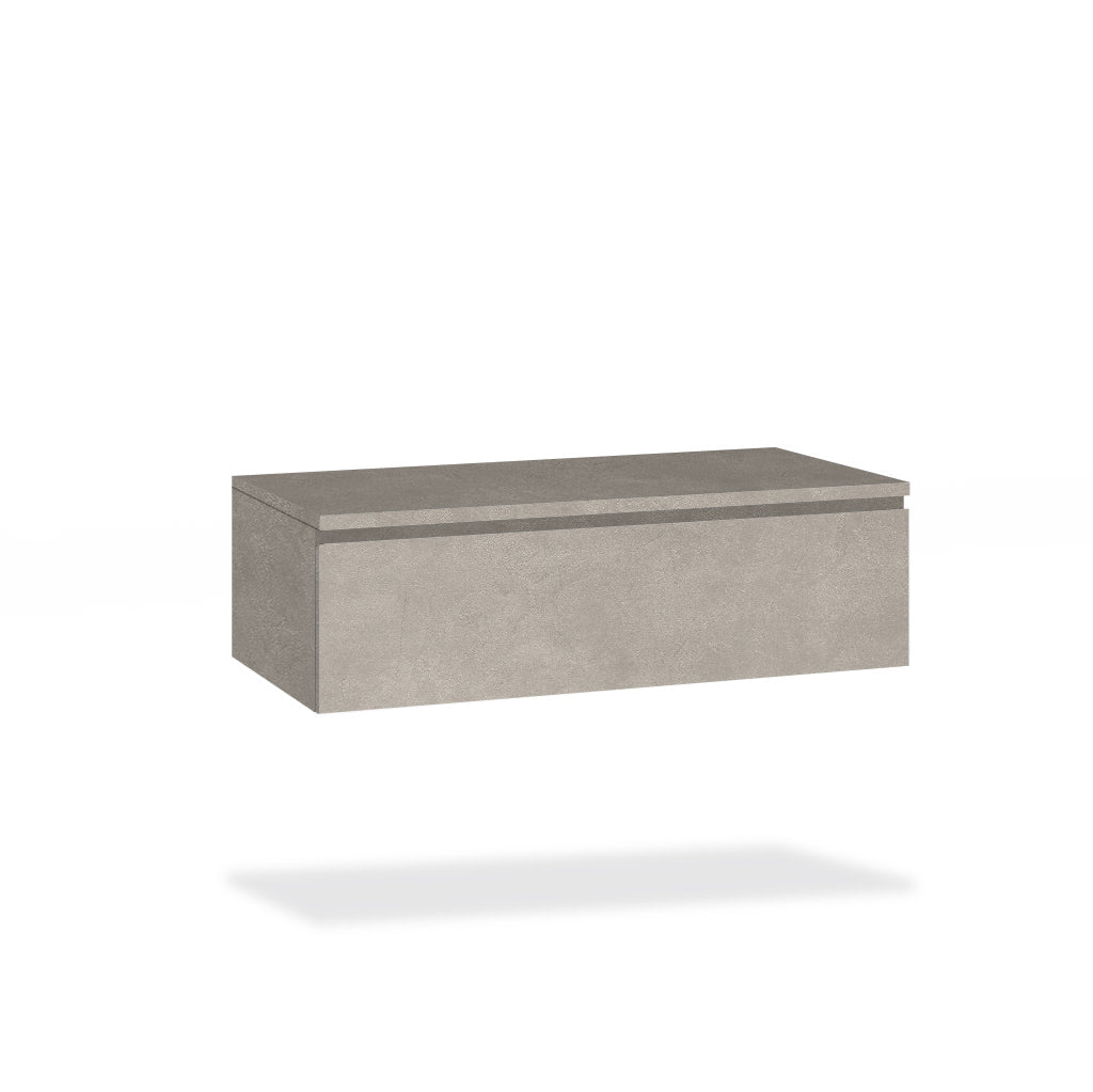 Double sink composition 9 pieces YOKA walnut/havana stone