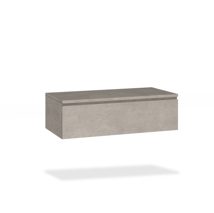 Double sink composition 9 pieces YOKA walnut/havana stone