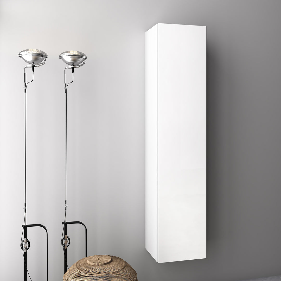 Composition 8 pieces YOKA walnut/matt white 275cm