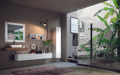 Composizione 8 pezzi YOKA noce/bianco opaco 275cm